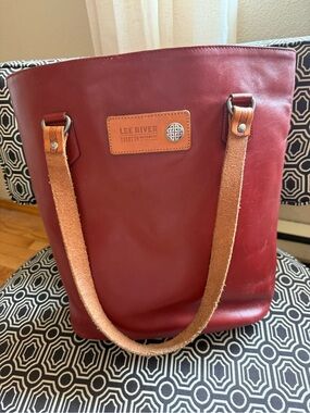 Lee River Celtic Heavy Leather Tote Large